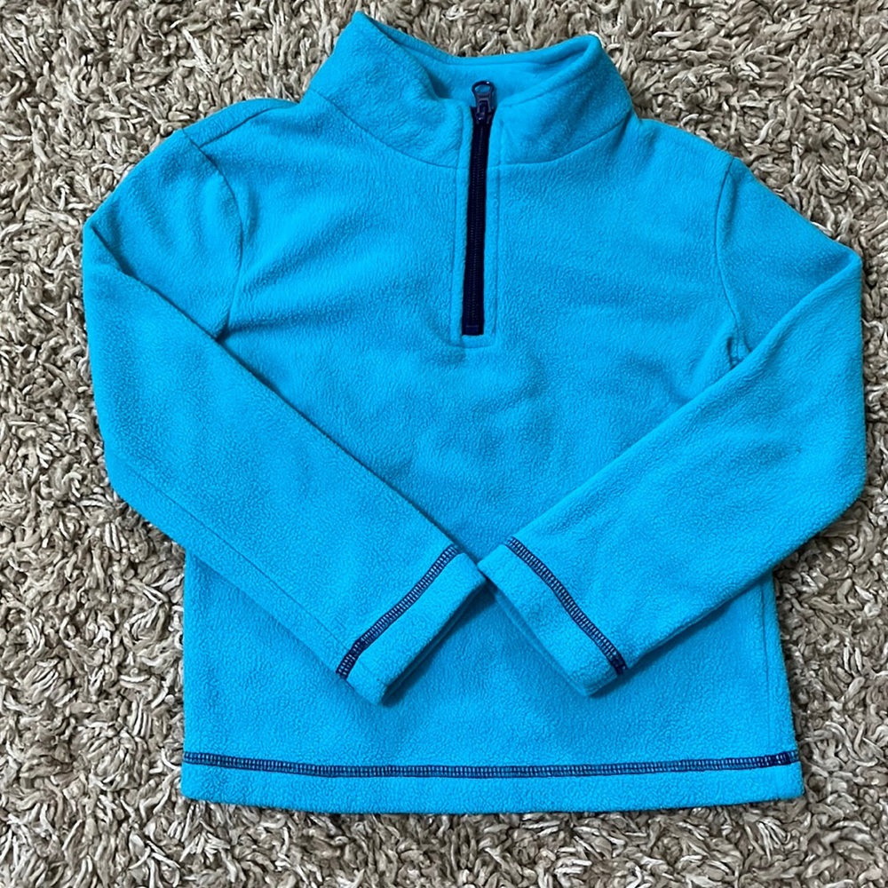 Girls pull over jackets teal size 4-5t